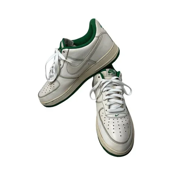 Nike Air Force 1 Low Top Shoes White Pine Green CV172 103 Men’s Size 11.5 - Picture 3 of 8